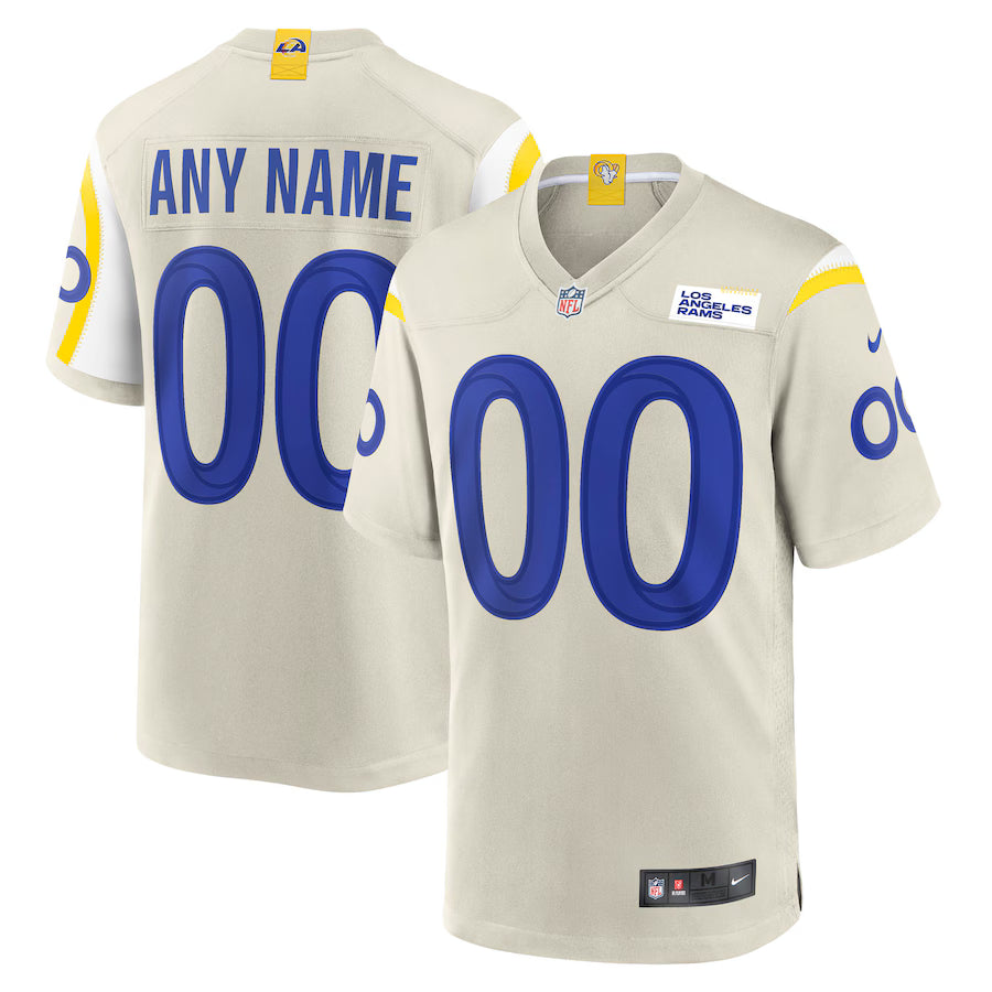 Custom Los Angeles Rams Jersey - Bone