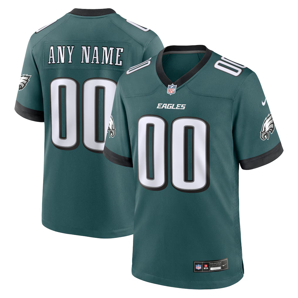 Custom Philadelphia Eagles Jersey - Midnight Green