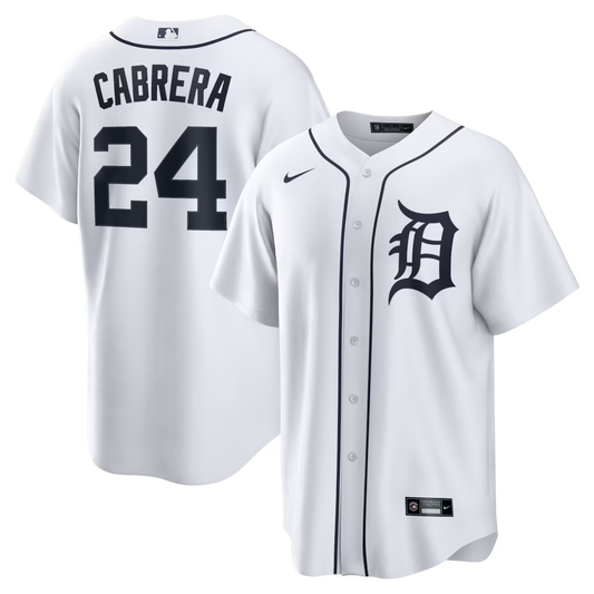 Miguel Cabrera Detroit Tigers Home Retired Player Jersey - White