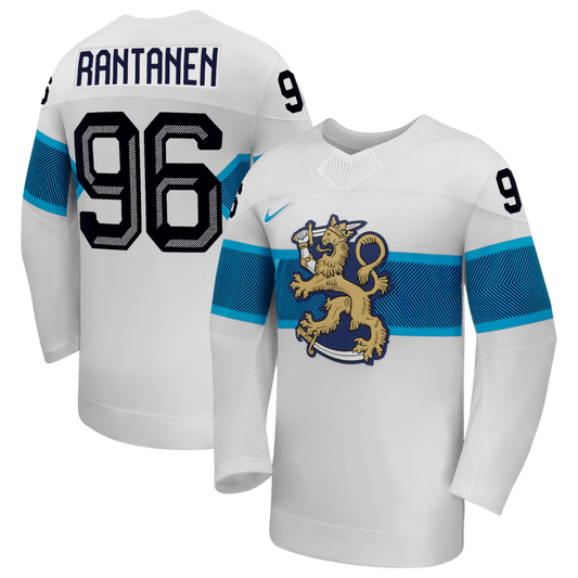 Mikko Rantanen Finland 2026 Olympic Away Jersey - White