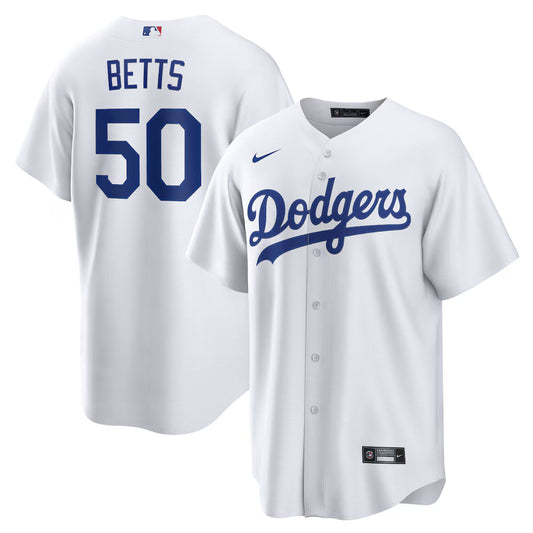 Mookie Betts Los Angeles Dodgers Home Player Jersey - White