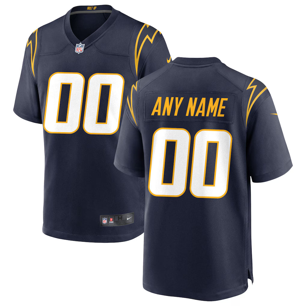 Custom Los Angeles Chargers Jersey - Navy