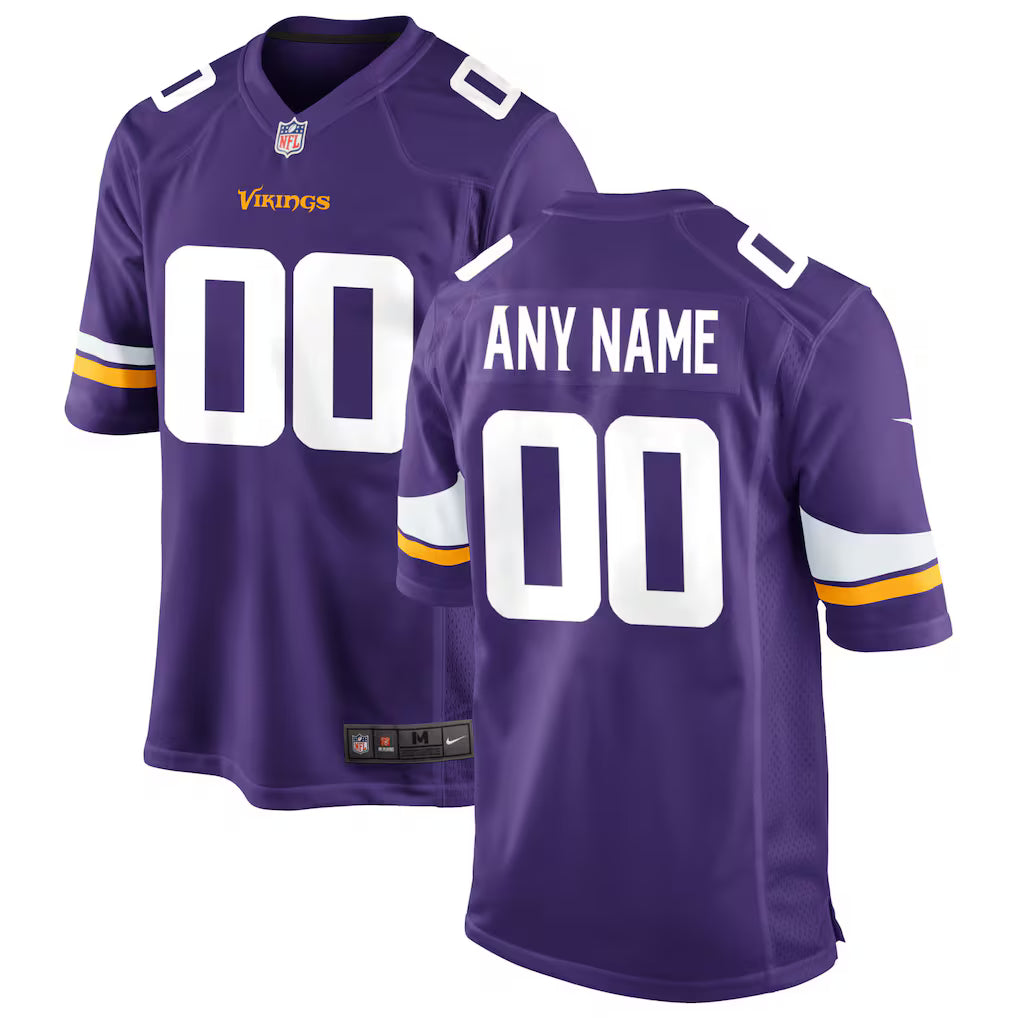 Custom Minnesota Vikings Jersey - Purple