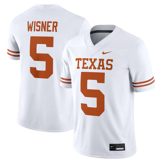 Quintrevion Wisner Texas Longhorns Jersey - White