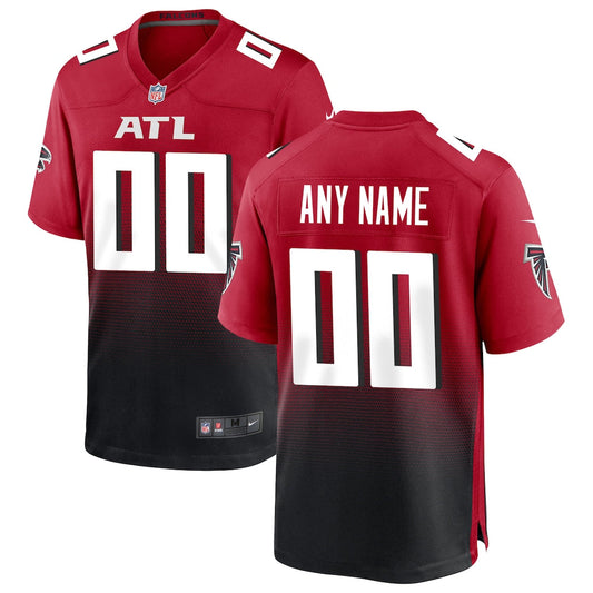 Custom Atlanta Falcons Alternate Jersey - Red