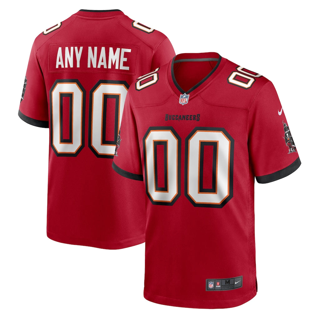 Custom Tampa Bay Buccaneers Jersey - Red