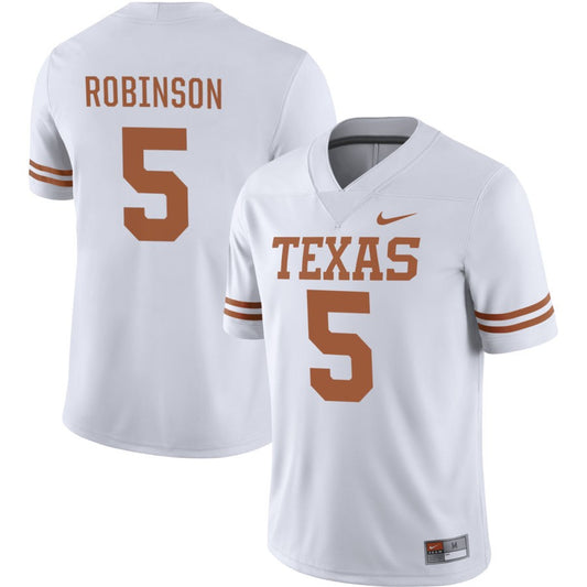 Bijan Robinson Texas Longhorns Jersey - White