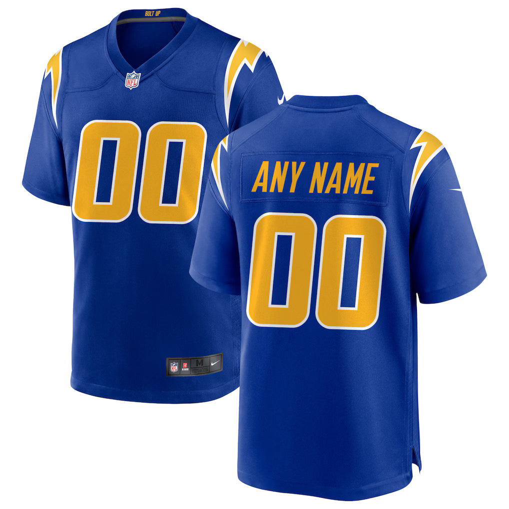 Custom Los Angeles Chargers Jersey - Royal Blue