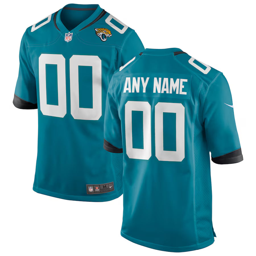 Custom Jacksonville Jaguars Jersey - Teal