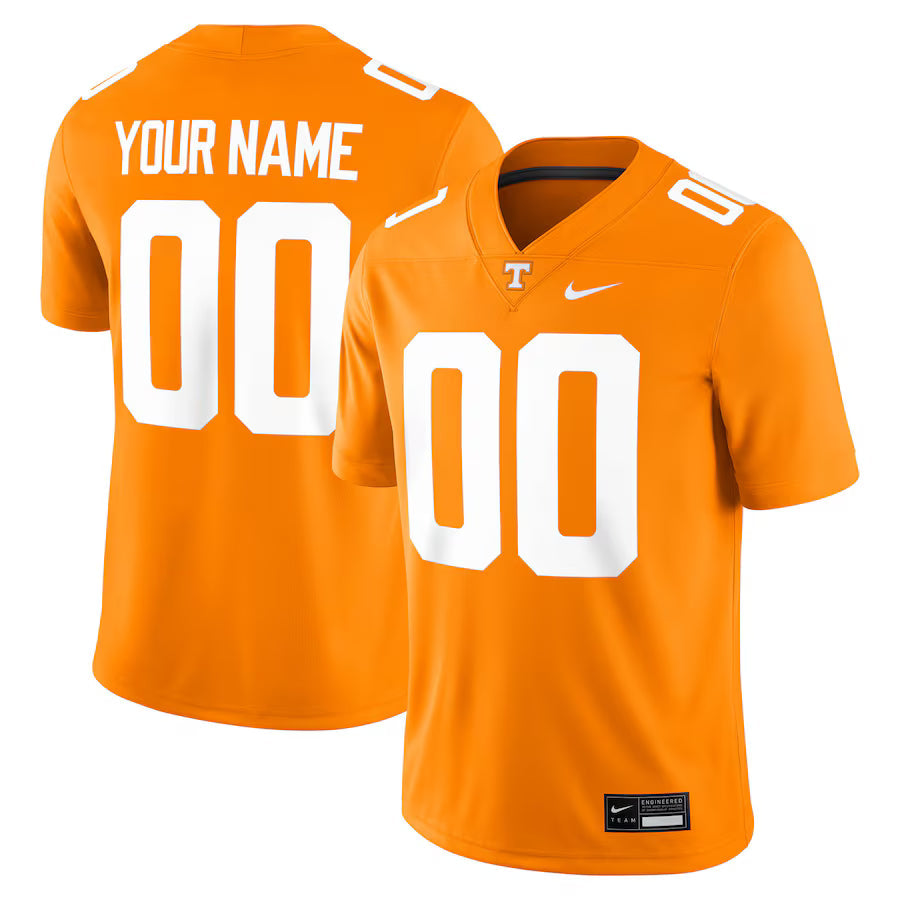 Custom Tennessee Volunteers Jersey - Tennessee Orange