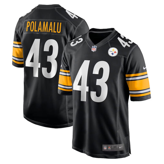 Troy Polamalu Pittsburgh Steelers Alternate Retired Player Jersey - Black