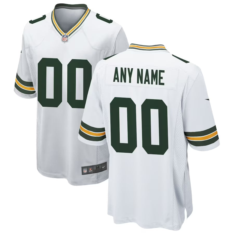 Custom Green Bay Packers Jersey - White
