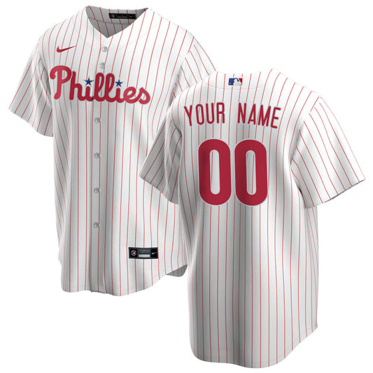 Custom Philadelphia Phillies Home Jersey - White