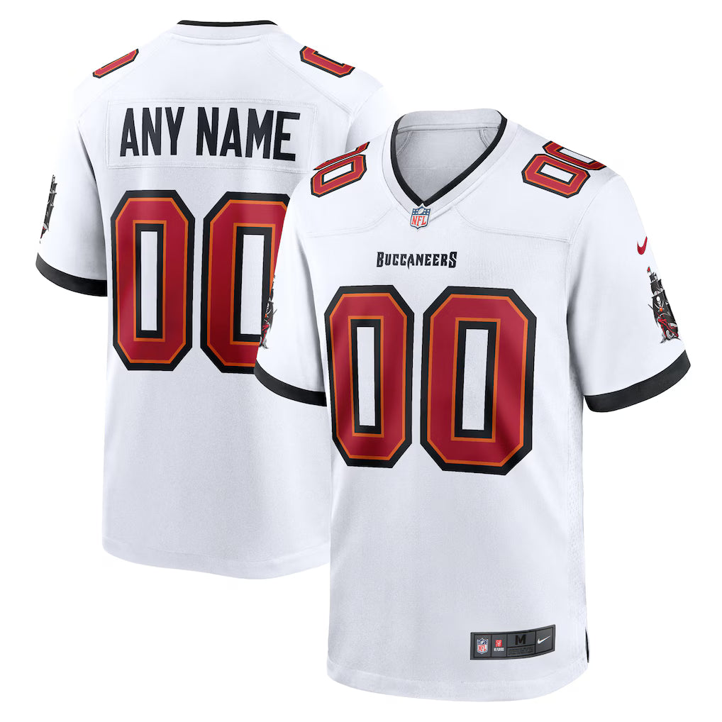 Custom Tampa Bay Buccaneers Jersey - White