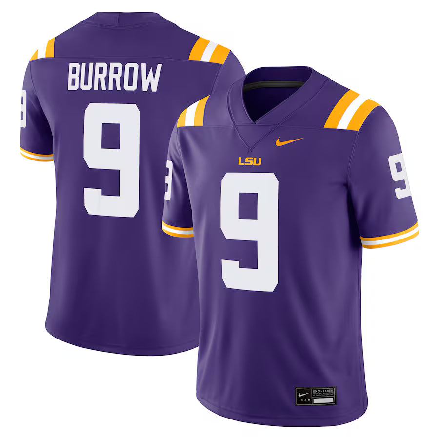 Joe Burrow LSU Tigers Alumni Jersey - Purple