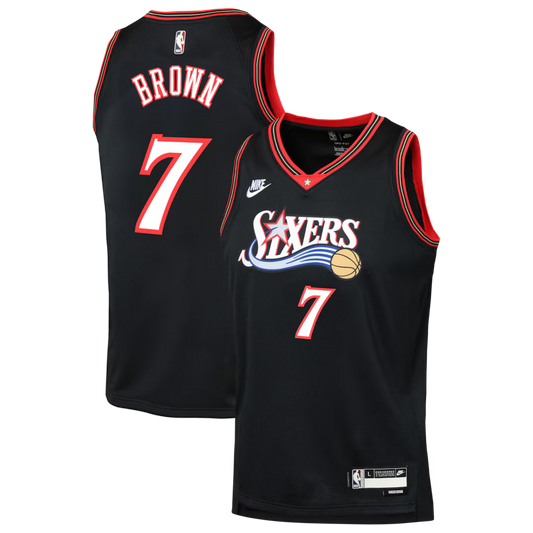 Jaylen Brown Philadelphia 76ers Unisex Jersey - Classic Edition - Black