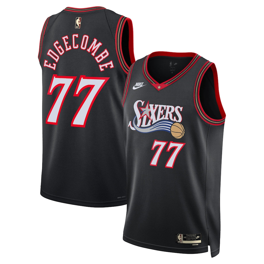 VJ Edgecombe Philadelphia 76ers Unisex Swingman Jersey - Classic Edition - Black