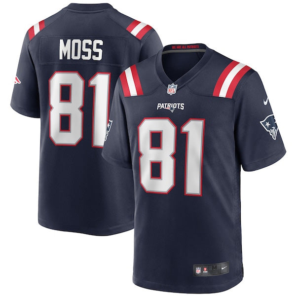 Randy Moss New England Patriots Retired Player Jersey - Navy