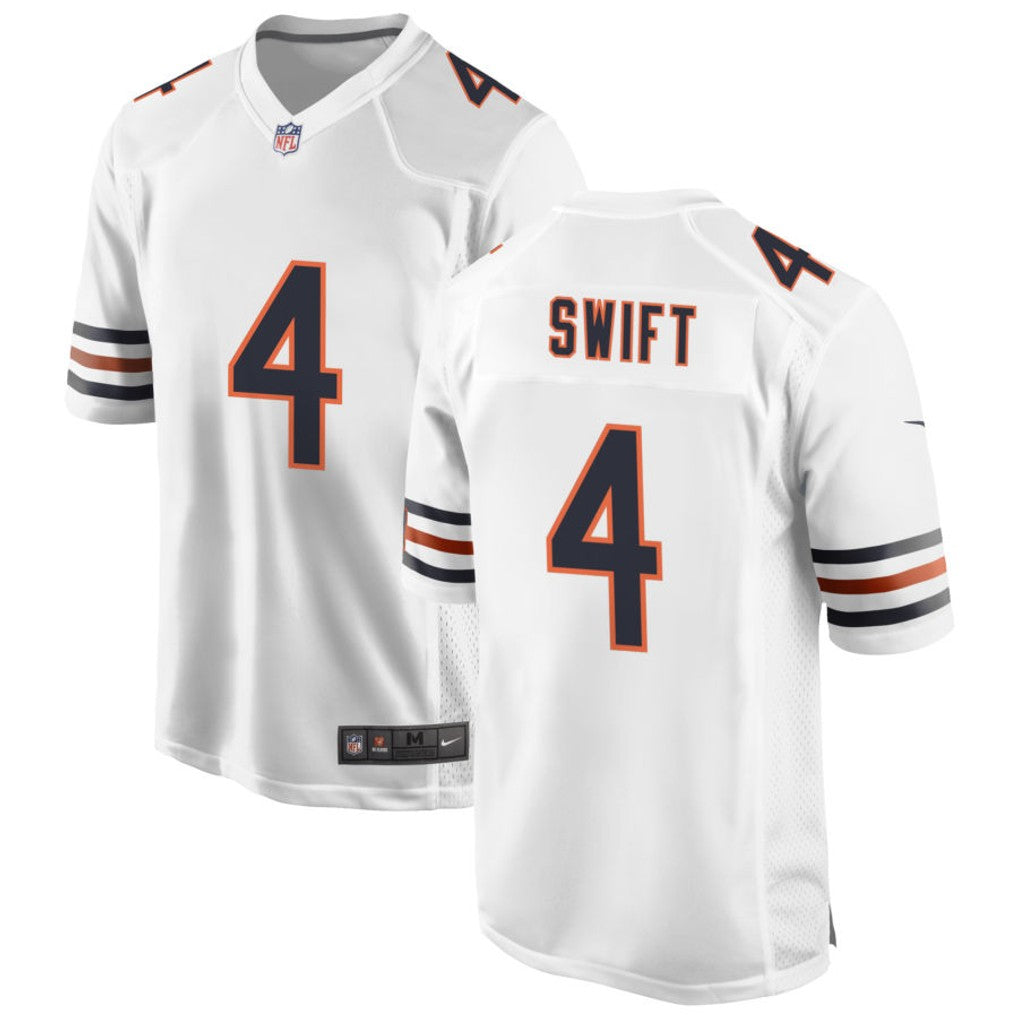 D'Andre Swift Chicago Bears Jersey - White