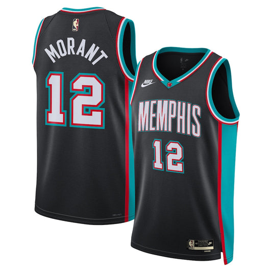 Ja Morant Memphis Grizzlies Unisex Swingman Jersey - Classic Edition - Black