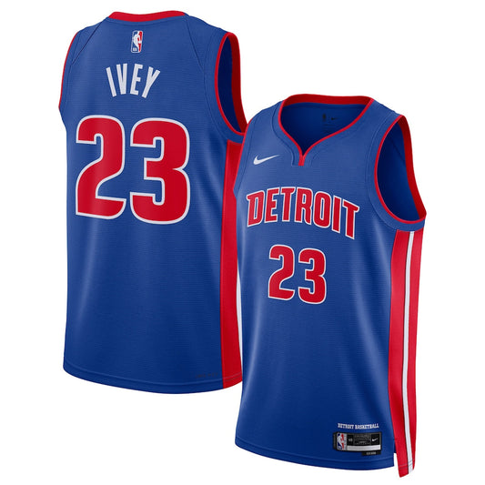 Jaden Ivey Detroit Pistons Unisex 2022 NBA Draft First Round Pick Swingman Jersey - Icon Edition - Blue