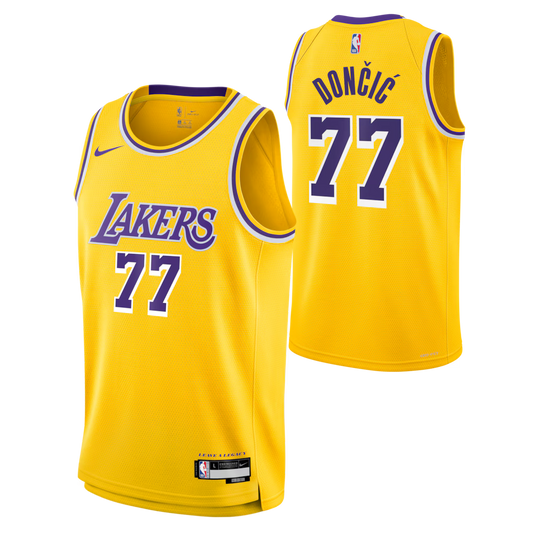 Luka Dončić Los Angeles Lakers Unisex Swingman Jersey - Icon Edition - Gold