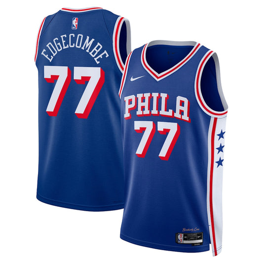 V. J. Edgecombe Philadelphia 76ers Unisex 2025 NBA Draft First Round Pick Swingman Jersey - Icon Edition - Royal