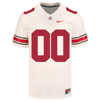 Custom Ohio States Buckeyes Jersey - White