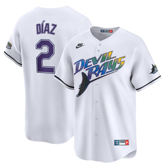Yandy Diaz Tampa Bay Rays Cooperstown Collection Jersey - White