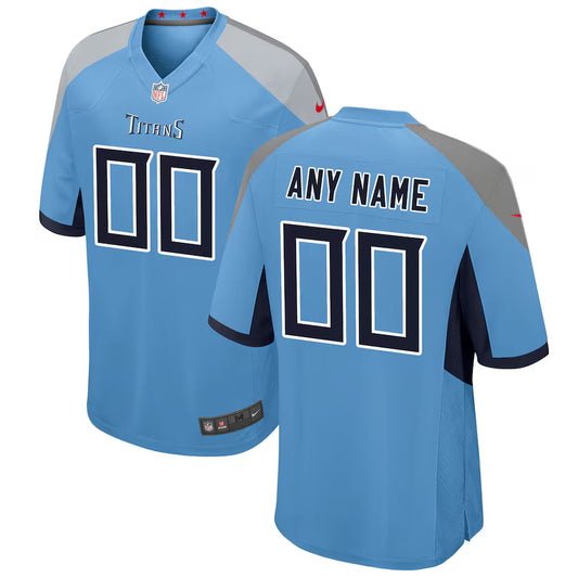 Custom Tennessee Titans Alternate Jersey - Light Blue